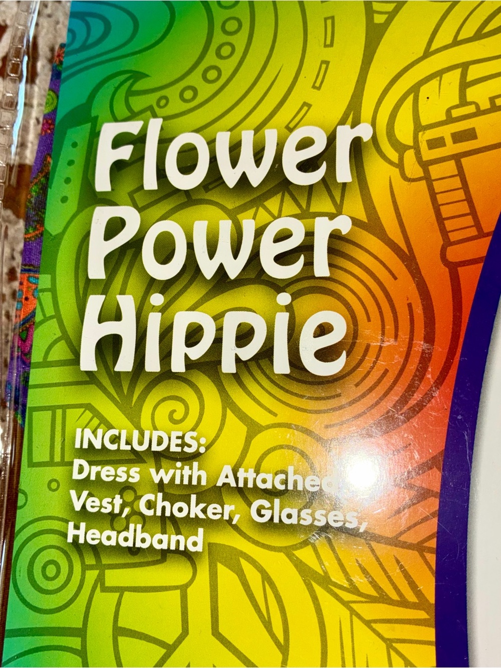 Like New Spirit Halloween Flower Power Hippie Costume Set - Picture 7 of 10
